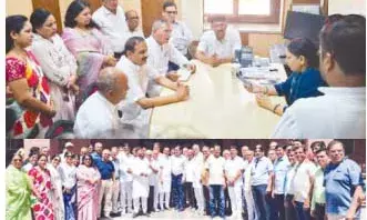 जहाजपुर स्वस्तिधाम चोरी के आरोपी को जल्द पकडऩे की मांग, कलेक्‍ट्रेट पर प्रदर्शन