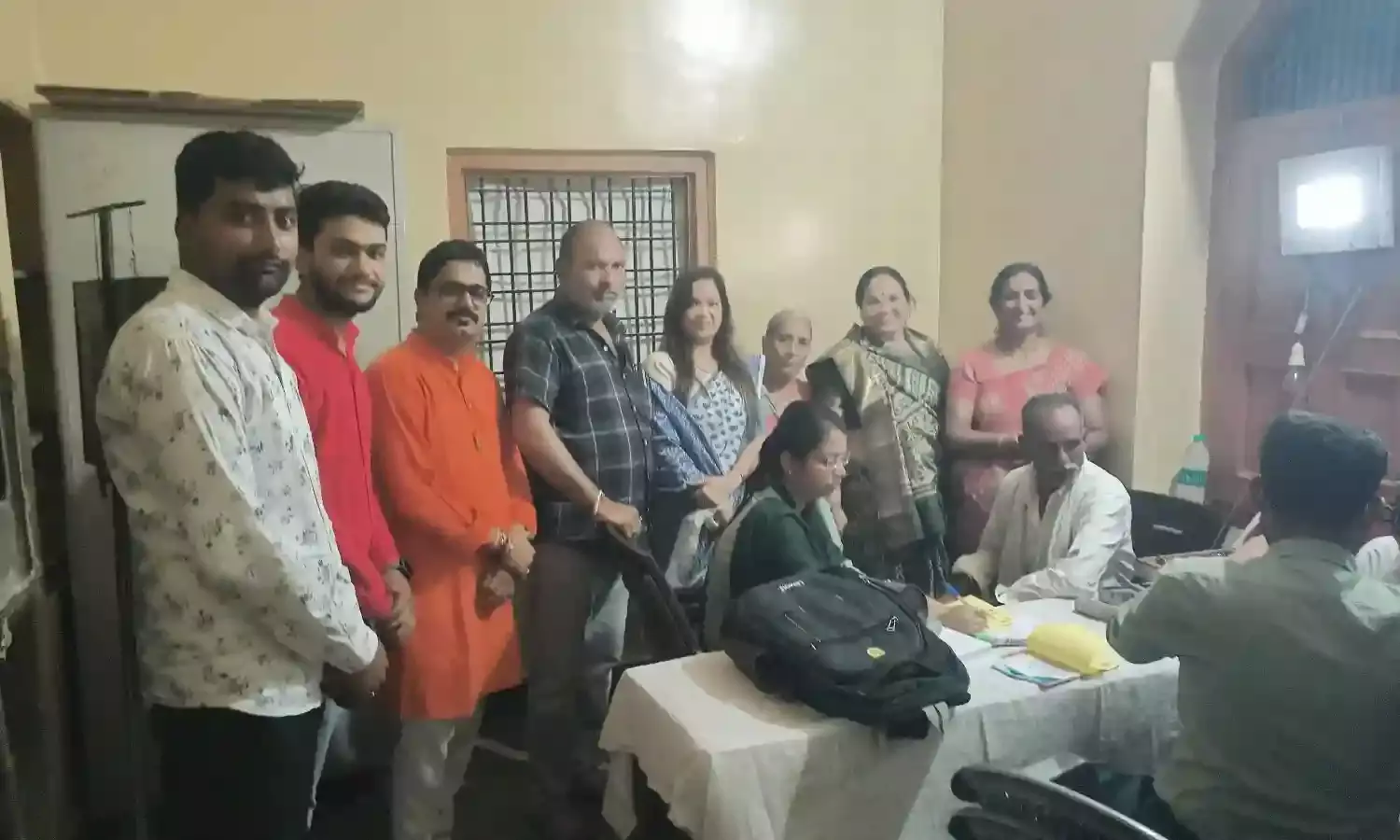 भगवानपुरा में 163 लोगों की नेत्र जांच, भगवानपुरा में 163 लोगों की नेत्र जांच,