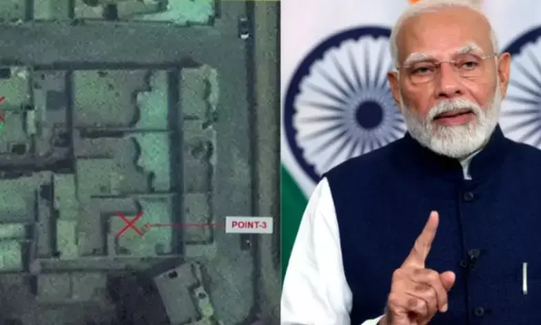 ऑपरेशन सिंदूर का जिक्र और आतंकी ठिकानों की तबाही की दिखाई तस्वीर