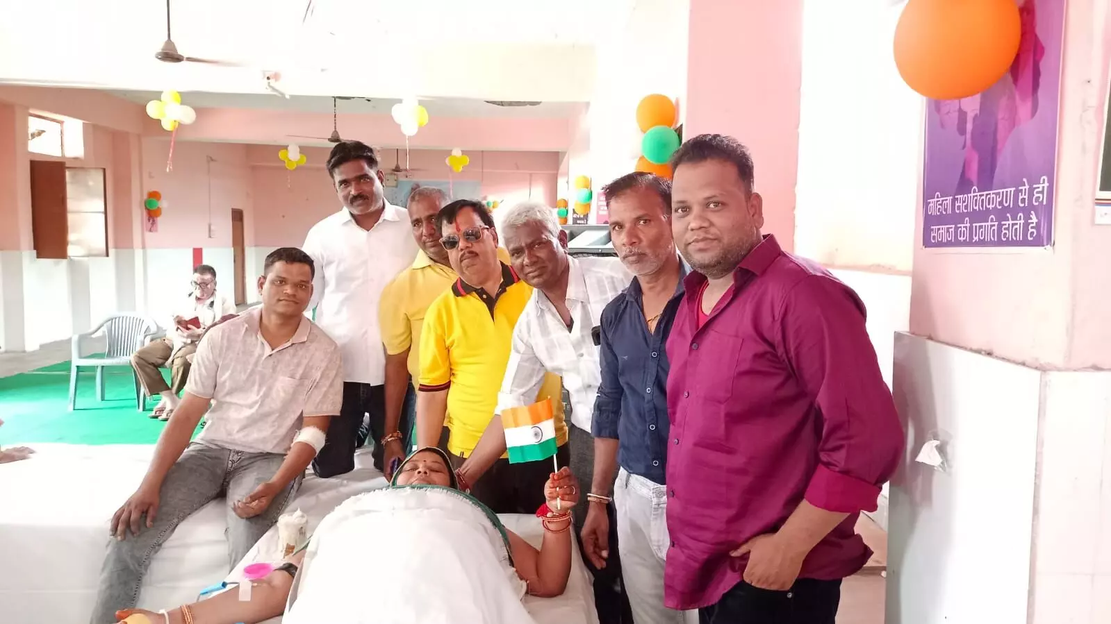 56 यूनिट किया रक्तदान