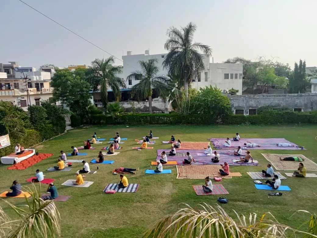 जोश एवं हुँकार के साथ हुआ योगाभ्यास
