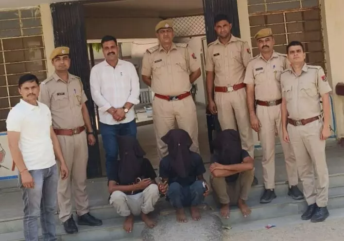 हाईवे पर लूट की वारदात का खुलासा, तीन बदमाश गिरफ्तार