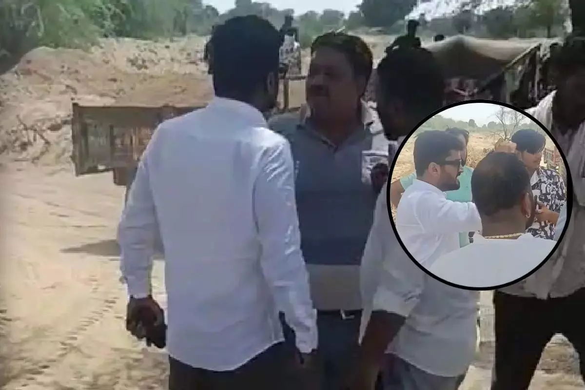 भाजपा विधायक के बेटे पर दबंगई का आरोप, ठेकेदार को धमकाने का मामला