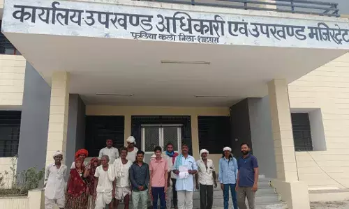 गर्मी से परेशान लोगों ने डीपी लगाने की मांग की, उपखंड कार्यालय पर ज्ञापन सौंपा