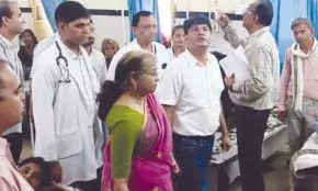 भीलवाड़ा मेडिकल कॉलेज में जयपुर से आई टीम ने किया निरीक्षण