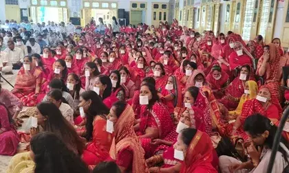 महासती डॉ कुमुदलता का अहिंसा रैली के साथ आसींद में मंगल प्रवेश