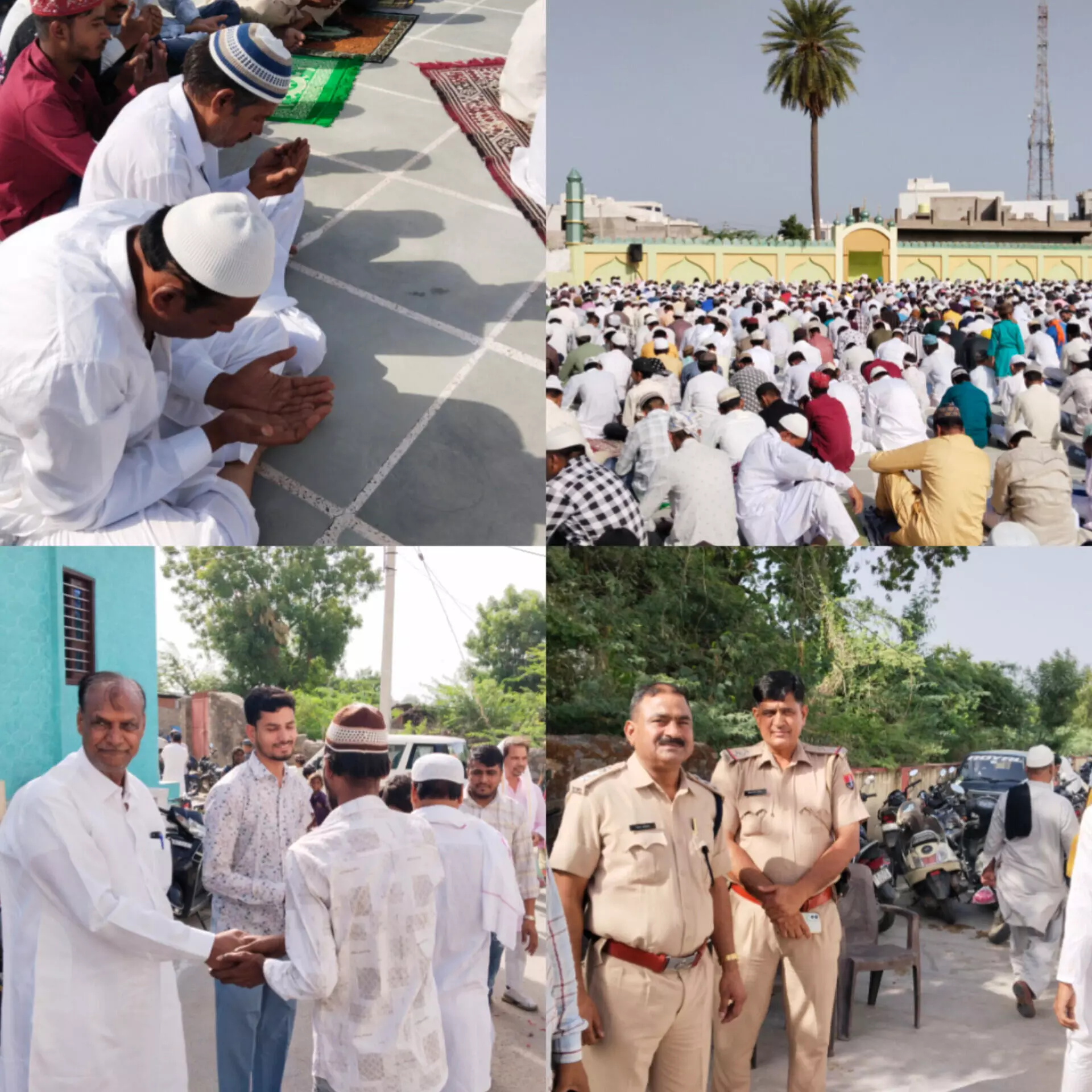 हजरत खलीलुल्लाह की सुन्नत अदा करते हुए की मुस्लिम भाइयों ने ईदुल अजहा की नमाज अदा हजरत खलीलुल्लाह की सुन्नत अदा करते हुए की मुस्लिम भाइयों ने ईदुल अजहा की नमाज अदा