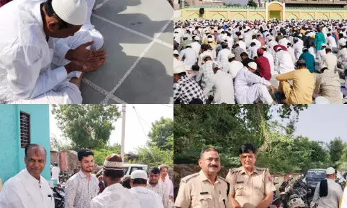 हजरत खलीलुल्लाह की सुन्नत अदा करते हुए की मुस्लिम भाइयों ने ईदुल अजहा की नमाज अदा