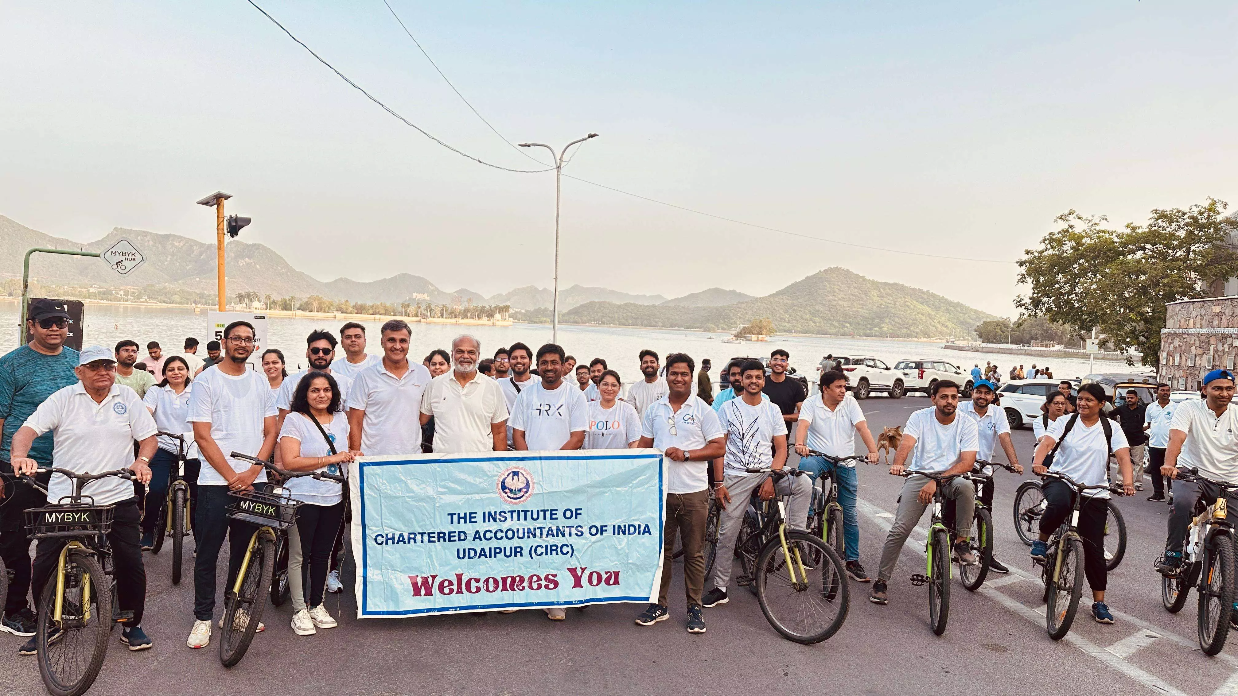 आईसीएआई उदयपुर शाखा द्वारा साइकलथॉन का आयोजन आईसीएआई उदयपुर शाखा द्वारा साइकलथॉन का आयोजन