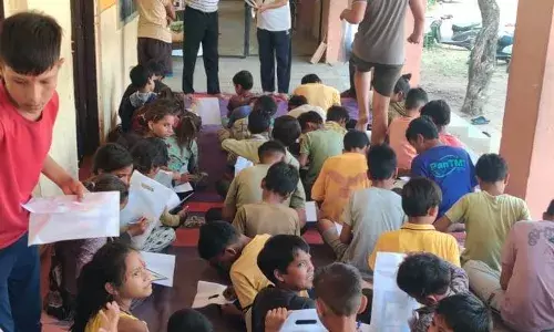 विशेष बाल संस्कार शिविर में खेलों के माध्यम से सिखाई गई छापामार युद्ध पद्धति