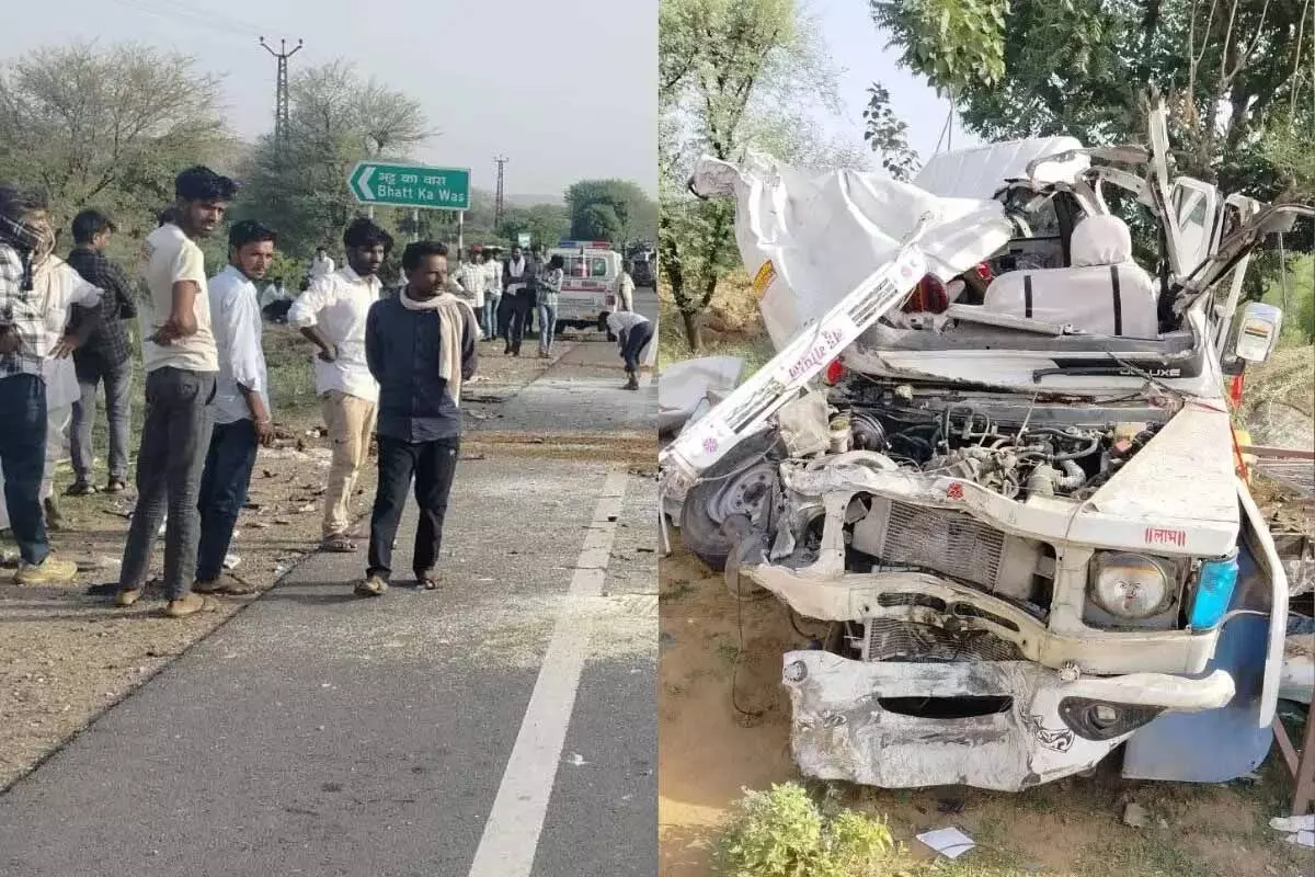 कंटेनर में घुसी MP से लौट रही बारात की गाड़ी, दुल्हन सहित 5 की मौत, कंटेनर में घुसी MP से लौट रही बारात की गाड़ी, दुल्हन सहित 5 की मौत,