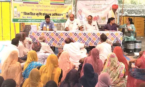 विकसित कृषि संकल्प अभियान के तहत् किसानों ने सीखी नई तकनीक