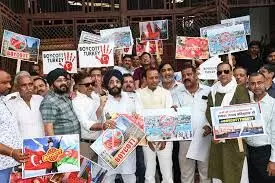 चीन और तुर्की की सभी वस्तुओं के बहिष्कार विशेष तौर पर करने का आह्वान चीन और तुर्की की सभी वस्तुओं के बहिष्कार विशेष तौर पर करने का आह्वान