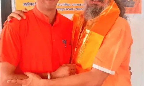 अंतर्राष्ट्रीय योग गुरु योगाचार्य ढाकाराम का किया सम्मान