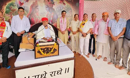 सम्मान समारोह और जयकारों के साथ हुई भागवत कथा की पूर्णाहुति