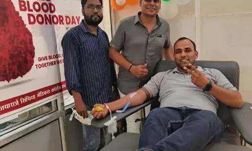 विश्व रक्तदाता दिवस पर यूथ कांग्रेस जिला महासचिव ने किया 13वी बार रक्तदान
