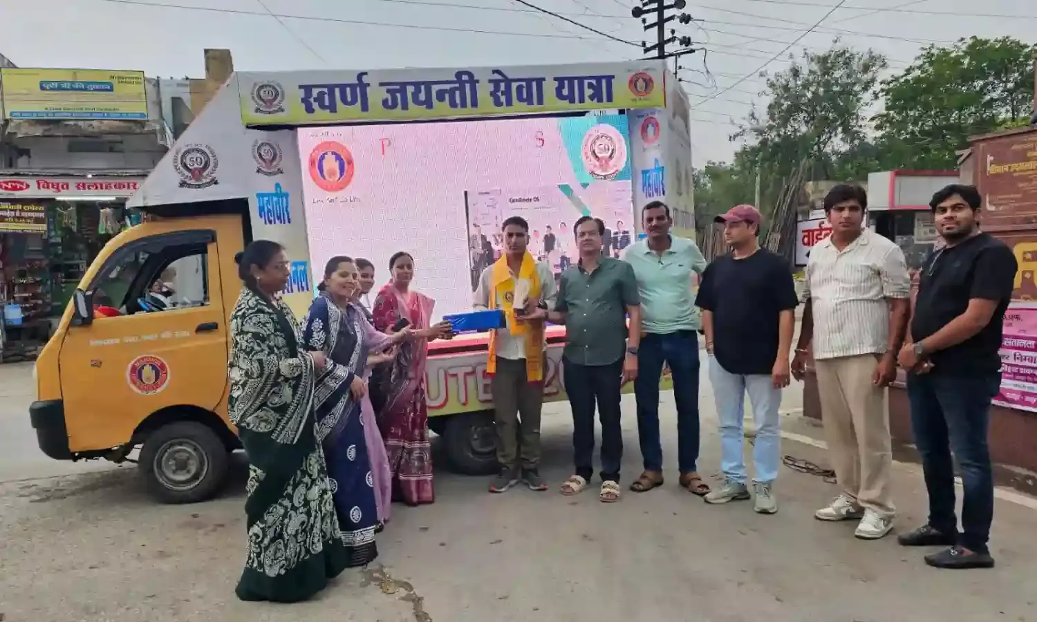 रथ यात्रा का निम्बाहेड़ा में किया स्वागत