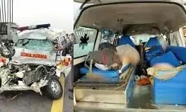 पिकअप से टकराई शव लेकर जा रही एंबुलेंस 5 लोगों की दर्दनाक मौत पिकअप से टकराई शव लेकर जा रही एंबुलेंस 5 लोगों की दर्दनाक मौत