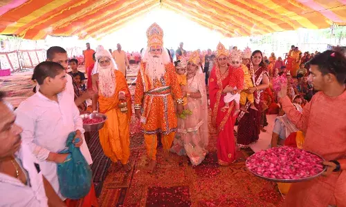 श्रीराम जन्मोत्सव से संपूर्ण सिद्धाश्रम तीर्थ ने लिया अयोध्या का रूप