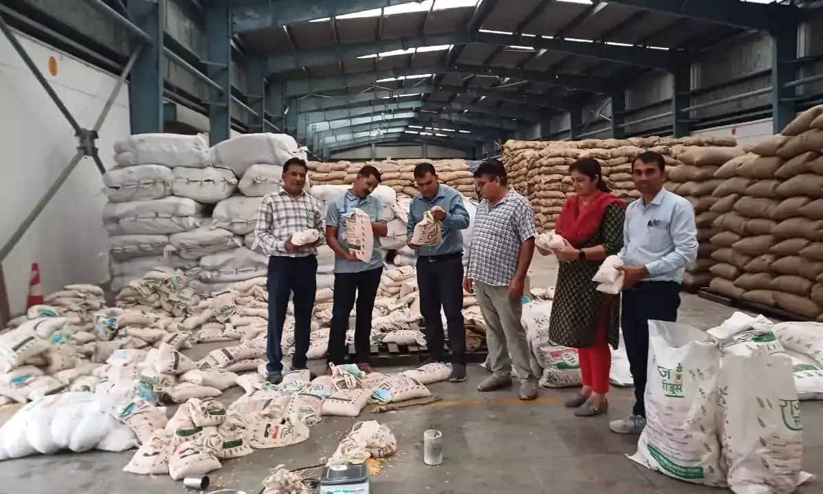 गुण नियंत्रण अभियान के अंतर्गत राजस्थान स्टेट सीड्स कार्पोरेशन लिमिटेड, चित्तौड़गढ़ का आकस्मिक निरीक्षण