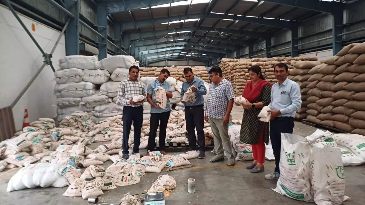 गुण नियंत्रण अभियान के अंतर्गत राजस्थान स्टेट सीड्स कार्पोरेशन लिमिटेड, चित्तौड़गढ़ का आकस्मिक निरीक्षण