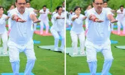 मुख्यमंत्री  भजनलाल ने किया योग