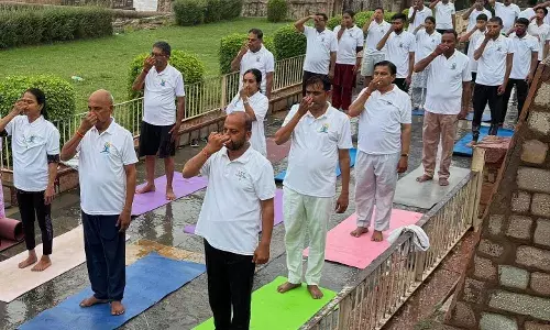 योगाभ्यास कार्यक्रम का हुआ आयोजन