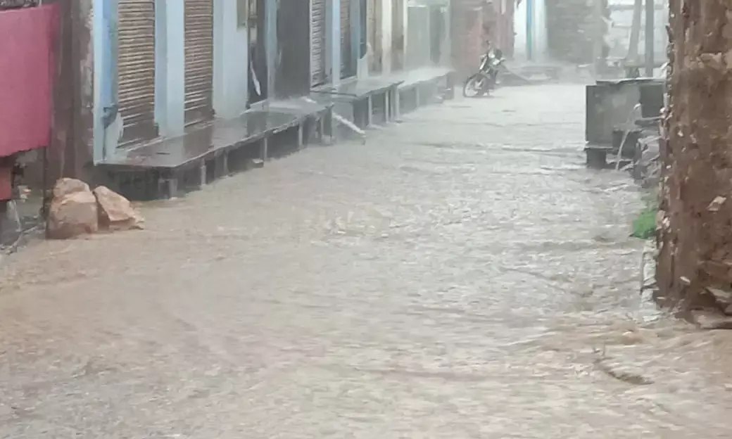 गेणोली में झमाझम बारिश से किसानों के चहरे खिले