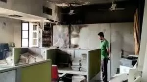 सचिवालय में डीआईपीआर ऑफिस में लगी भीषण आग, कई फाइलें जलकर हुई खाक