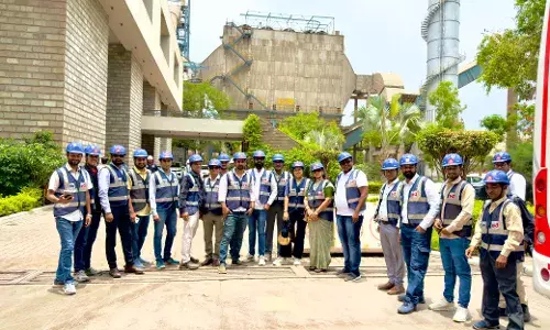 वंडर सीमेंट प्लांट में स्थापित पहली रोबोटिक लैब का आर्किटेक्ट एवं इंजीनियर्स एसोसिएशन ने किया निरीक्षण