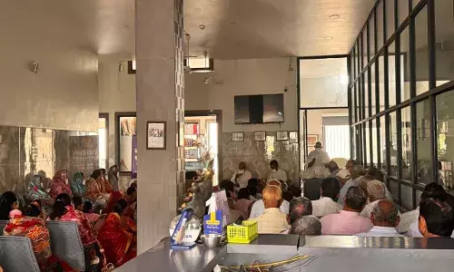 नेत्रधाम में हुआ जैनाचार्य ज्ञानचंद्र महाराज का प्रवचन