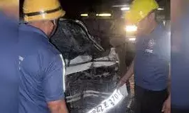 आशारोड़ी में दर्दनाक हादसा, सीमेंट के ट्रेलर में घुसी कार, हरियाणा के चार लोगों की मौत