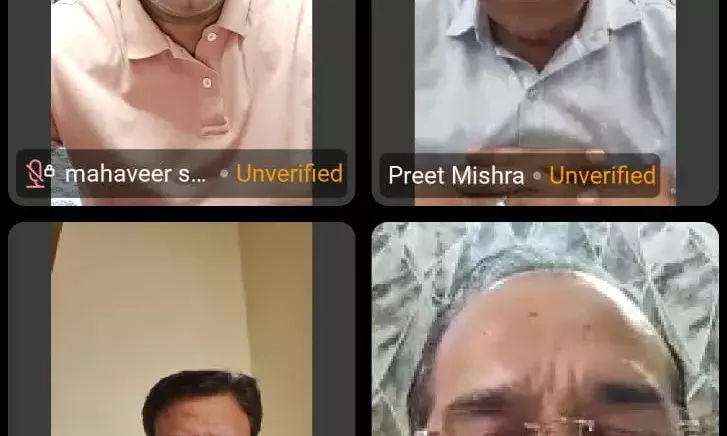 भाजपा प्रदेशाध्यक्ष राठौर ने मीडिया संयोजकों से किया वर्चुअल संवाद
