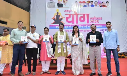 बाकरा जहाजपुर के डॉ. सालवी की पुस्तक मेंटल हेल्थ  योग एंड उपनिषदिक मैनेजमेंट का विमोचन