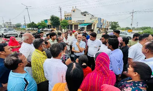 शहर विधायक अशोक कोठारी अंडरब्रिजो का औचक निरीक्षण करने पहुंचे
