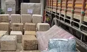 ऑन ड्यूटी आर्मी लिखे ट्रक से तीन करोड़ का गांजा बरामद , तस्कर गिरफ्तार