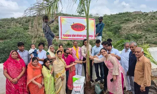 णमोकार धाम पर वृक्षारोपण का आयोजन संपन्न