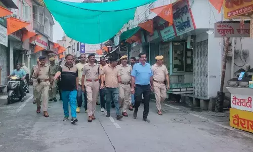 भगवान जगन्नाथ रथ यात्रा को लेकर प्रशासन व पुलिस की संयुक्त टीम ने किया रूट मार्च