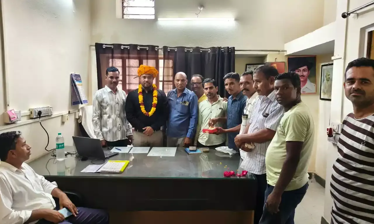 प्रोपर्टी एसोसिएशन ने किया तहसीलदार का स्वागत