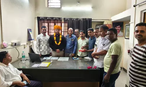 प्रोपर्टी एसोसिएशन ने किया तहसीलदार का स्वागत