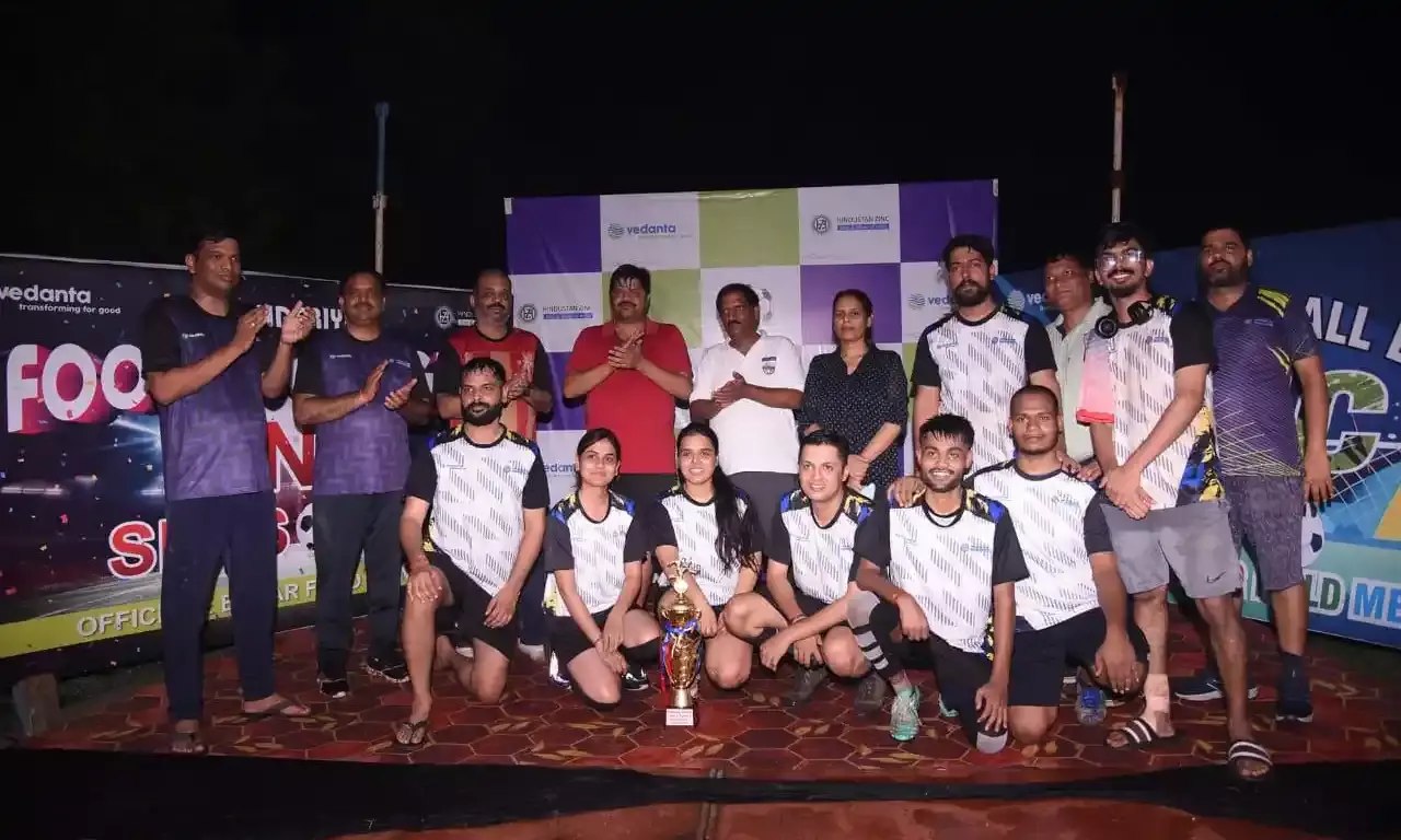 ब्लेकबक ने जीता चंदेरिया लेड जिंक स्मेल्टर इन हाउस फुटबाॅल टूर्नामेंट
