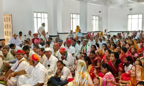 आर्यिका नमनश्री एवं विनयप्रभा का पहाड़ा जैन मंदिर में हुआ चातुर्मासिक मंगल प्रवेश