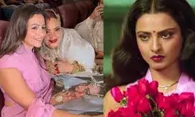 फिल्म ‘सिलसिला’ के रेखा वाले लुक में नजर आयी आलिया, चांदनी लुक से लूटी महफिल