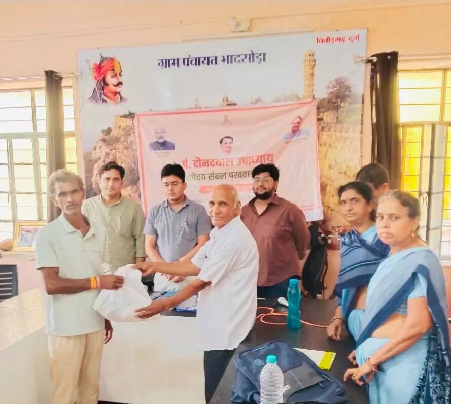चण्डालिया ने टीबी रोगी को प्रदान की पोषण सहायता