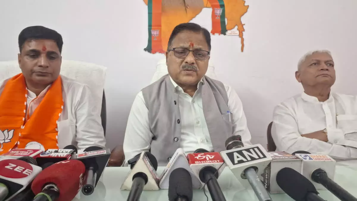 भीलवाड़ा में भाजपा प्रदेश प्रभारी डॉ. अग्रवाल का सियासी हमला
