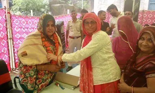 शिविर का निरीक्षण करने पहुंचे विधायक बैरवा, अधिकारियों को दिए दिशा निर्देश