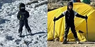 छह वर्षीय तेगबीर सिंह ने यूरोप की सबसे ऊंची पर्वत चोटी फतह करने का बनाया विश्व रिकार्ड