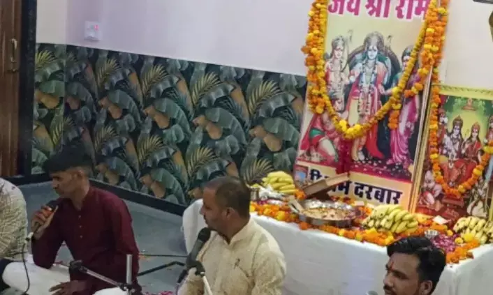 सुंदरकांड पाठ में झूमे भक्त