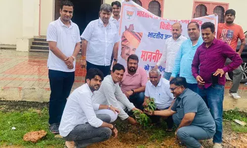 पौधारोपण किया