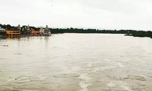 संगम पर एकाएक हुई पानी की बंपर आवक 8 मीटर पर दौडऩे लगी त्रिवेणी,बीसलपुर बांध में पानी की आवक शुरु